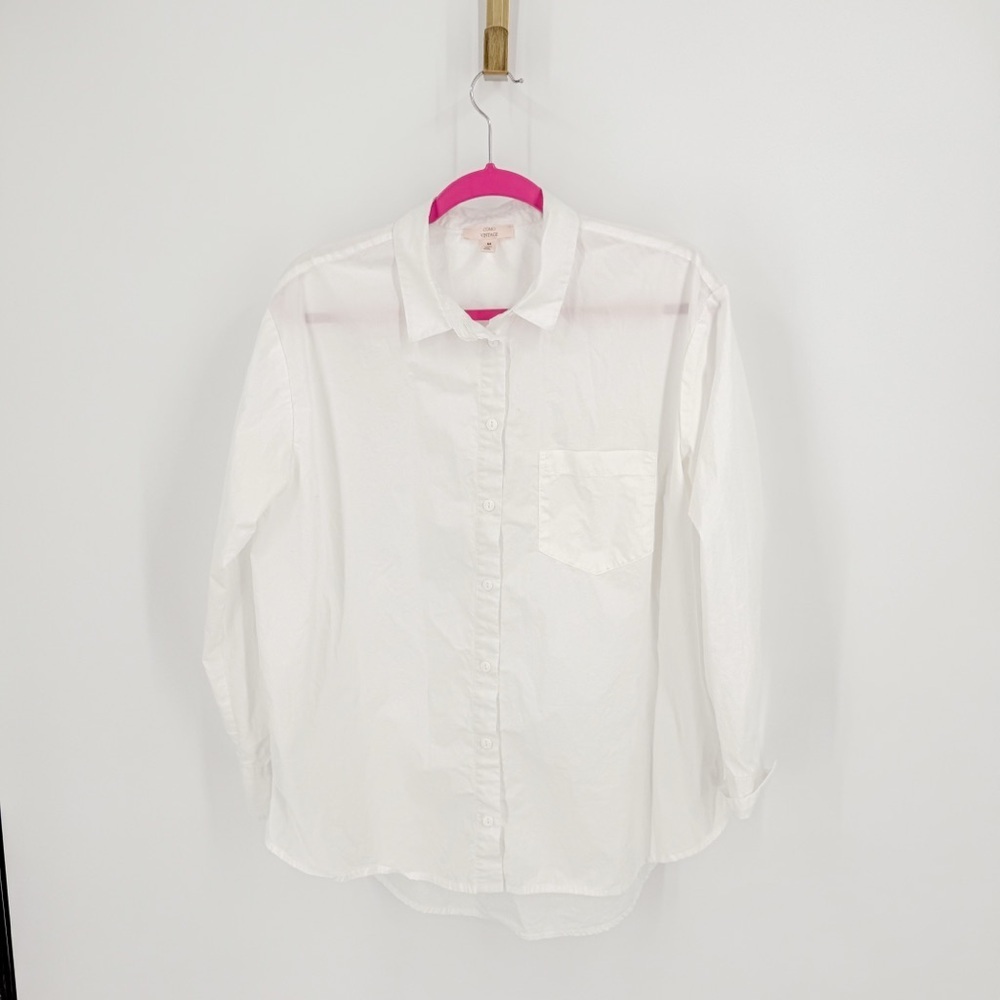 Como Vintage White Button Down Shirt
